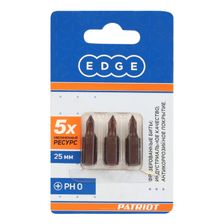 Бита EDGE by PATRIOT PH0, сталь S2, длина 25 мм, 3 шт - изображение 5