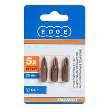 Бита EDGE by PATRIOT PH1, сталь S2, длина 25 мм, 3 шт - изображение 7