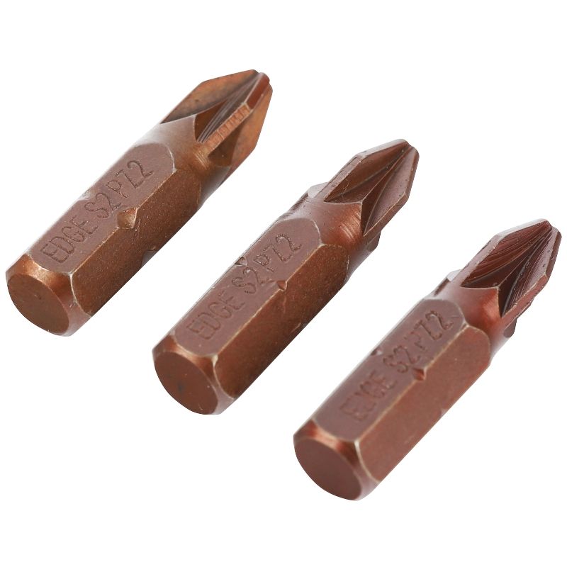 Бита EDGE by PATRIOT PZ2, сталь S2, длина 25 мм, 3 шт