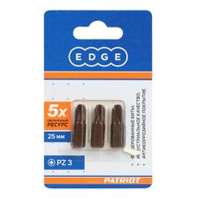 Бита EDGE by PATRIOT PZ3, сталь S2, длина 25 мм, 3 шт - изображение 5