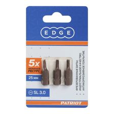 Бита EDGE by PATRIOT SL 3.0мм, сталь S2, длина 25 мм, 3 шт - изображение 5