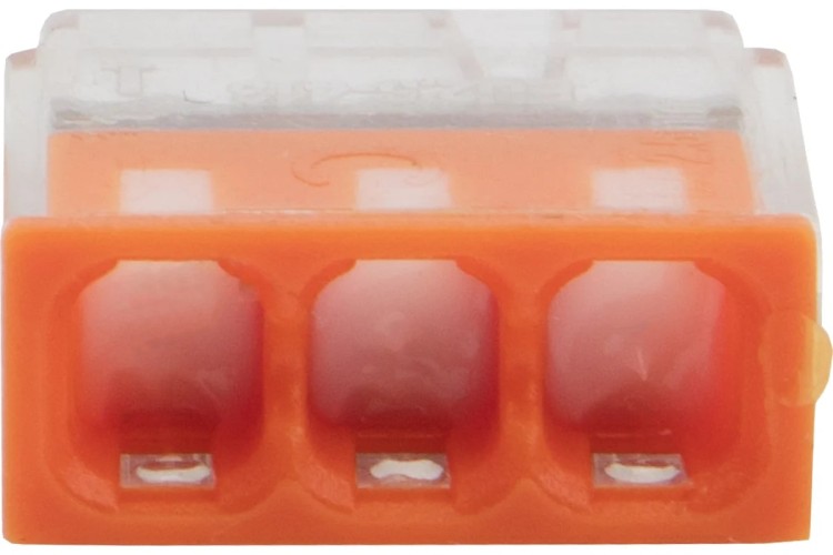 Экспресс-клемма REXANT СМК 2273-243 с пастой 3-проводная 0.5-2.5 мм² 5шт/уп 07-3217-5