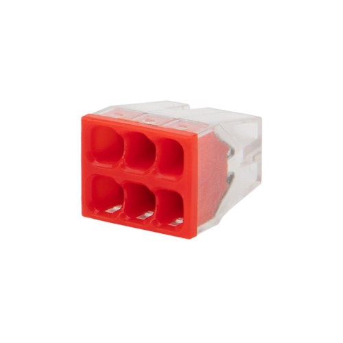 Экспресс-клемма REXANT СМК 2273-206 6-проводная 0.5-2.5 мм² 100шт/уп 07-3209