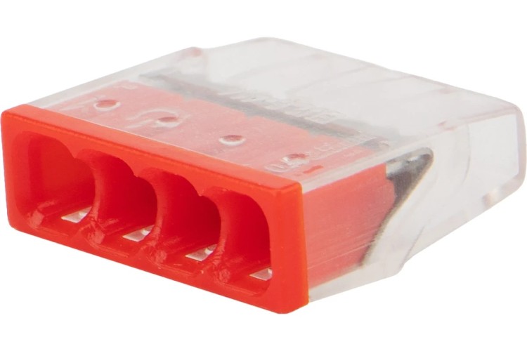 Экспресс-клемма REXANT СМК 2273-204 4-проводная 0.5-2.5 мм², 20шт/уп 07-3213-20