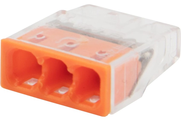 Экспресс-клемма REXANT СМК 2273-203 3-проводная 0.5-2.5 мм², 20шт/уп 07-3212-20