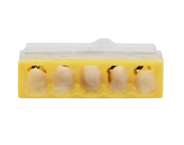 Экспресс-клемма REXANT СМК 2273-245 с пастой 5-проводная 0.5-2.5 мм² 100шт/уп 07-3219 - изображение 3