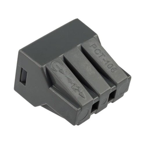 Экспресс-клемма REXANT СМК 773-306 с пастой 6-проводная до 2,5 мм², серая 50шт/уп 07-3060 - изображение 3