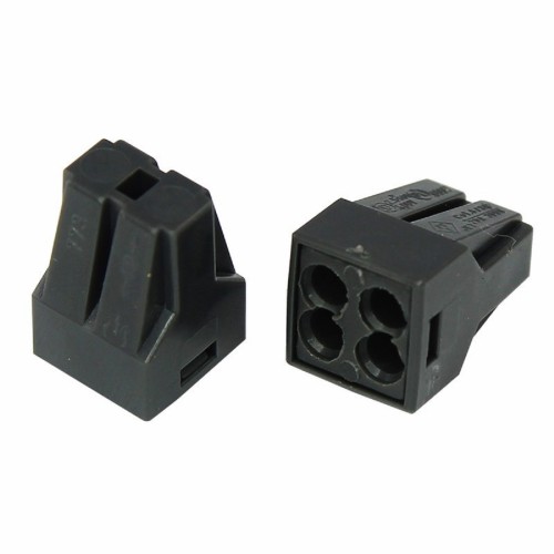 Экспресс-клемма REXANT СМК 773-304 с пастой 4-проводная до 2,5 мм² серая 5шт/уп 06-0207-A5 - изображение 2