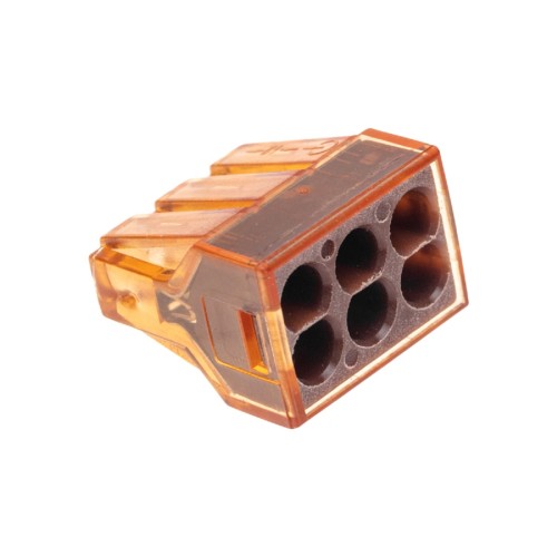 Экспресс-клемма REXANT СМК 773-606 с пастой, 6-проводная 0,75-4 мм² (50шт/уп) 07-5276