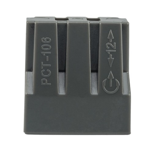 Экспресс-клемма REXANT СМК 773-306 с пастой 6-проводная до 2,5 мм², серая 50шт/уп 07-3060 - изображение 4