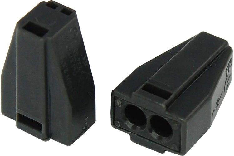 Экспресс-клемма REXANT СМК 773-302 с пастой 2-проводная до 2,5 мм² серая 5шт/уп 06-0206-A5 - изображение 2