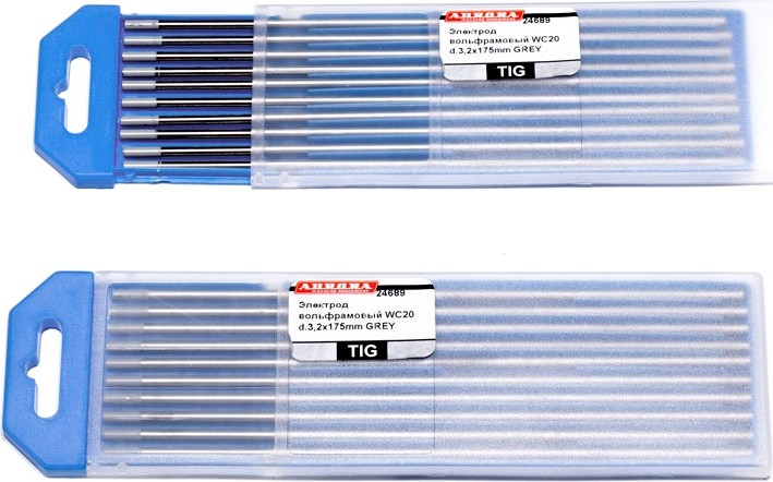 Электрод вольфрамовый AURORA WC-20 d.3.2x175mm GREY 24689