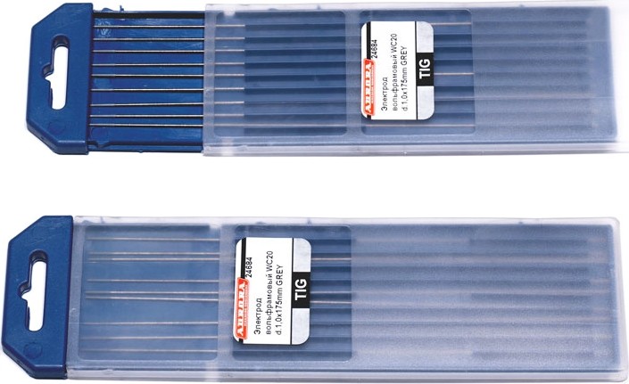 Электрод вольфрамовый AURORA WC-20 d.1.0x175mm GREY 24684