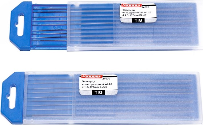 Электрод вольфрамовый AURORA WL-20 d.1.0x175mm BLUE 24670
