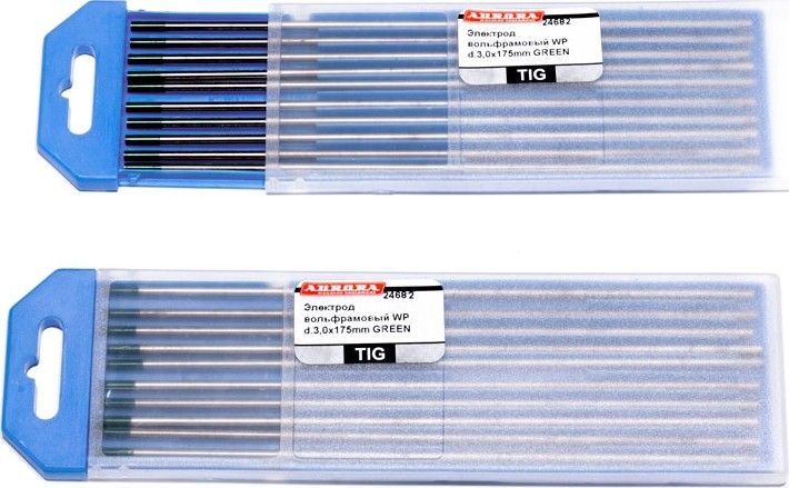 Электрод вольфрамовый AURORA WP d.3.2x175mm GREEN 24682