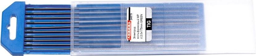 Электрод вольфрамовый AURORA WP d.2.0x175mm GREEN 24679
