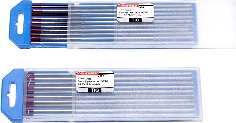 Электрод вольфрамовый AURORA WT-20 d.3.2x175mm RED 24641