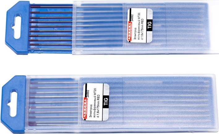 Электрод вольфрамовый AURORA WT-20 d.1.6x175mm RED 24692