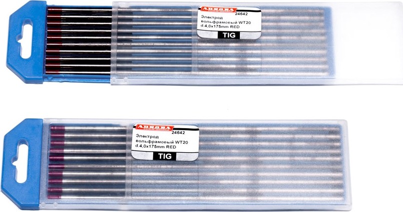Электрод вольфрамовый AURORA WT-20 d.4.0x175mm RED 24642