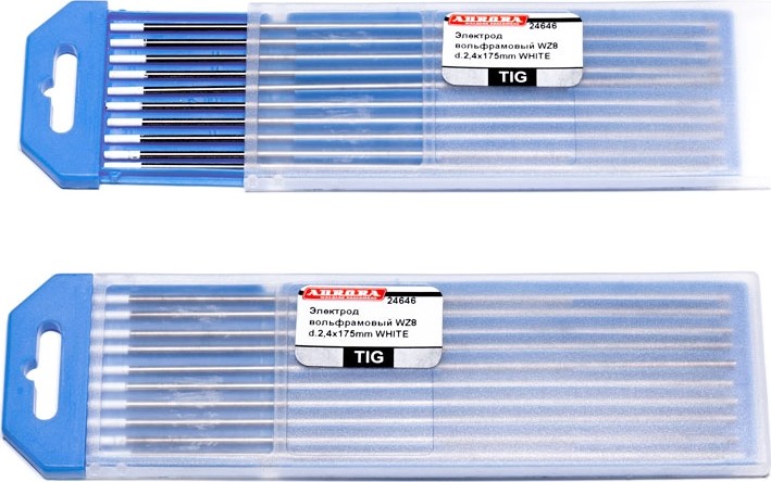 Электрод вольфрамовый AURORA WZ-8 d.2.4x175mm WHITE E  24646