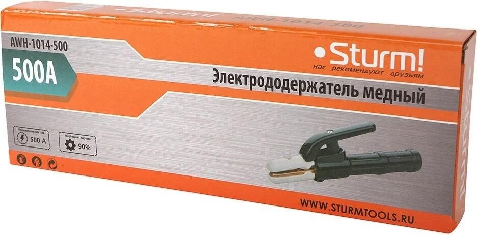 Электрододержатель Sturm AWH-1014-500 500А медь, черный - изображение 4