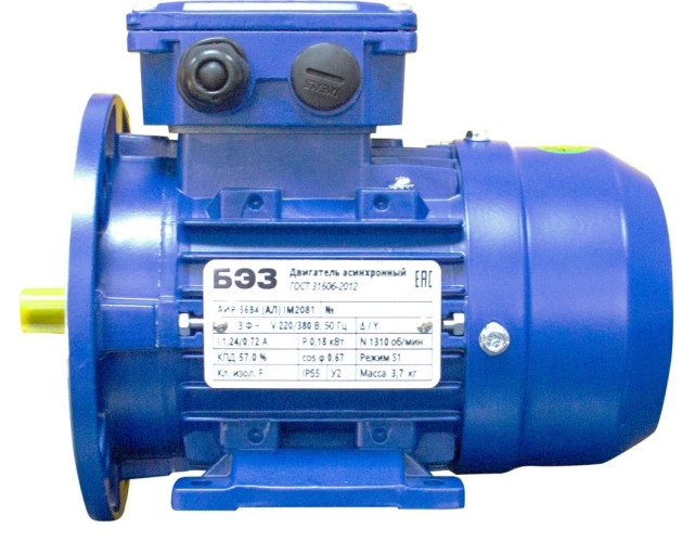 Электродвигатель БЭЗ АИР 56A4 (Ал) IM2081 86371 - изображение 2