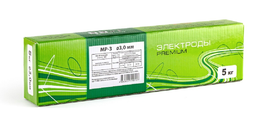 Электроды ЭЛЕКТРОД ТОЛЬЯТТИ  МР-3 д.3 мм (упак. 5 кг) 00000261