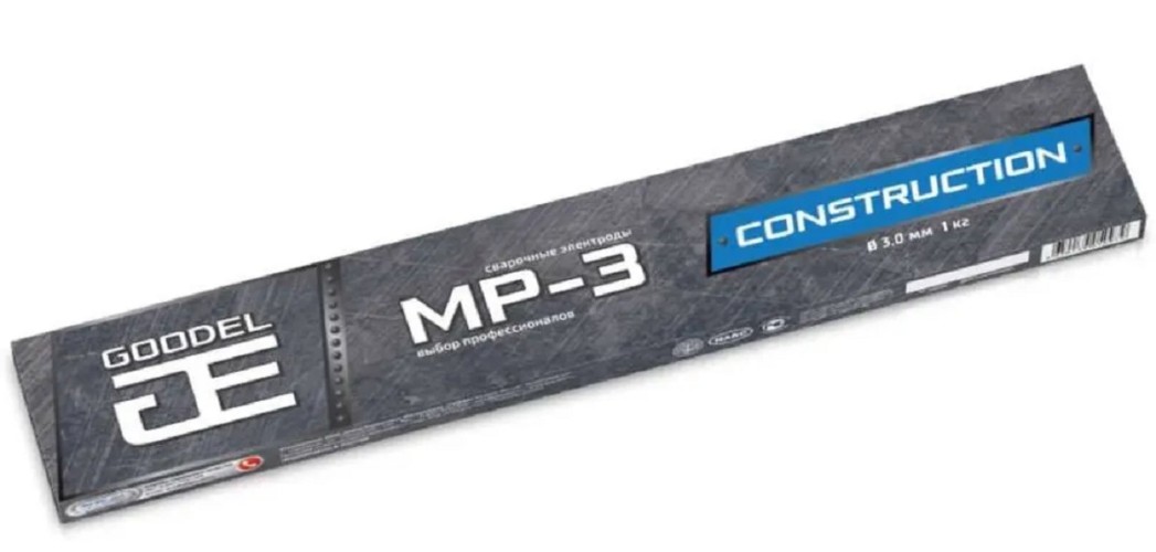 Электроды GOODEL МР-3 ф 3,0 мм CONSTRUCTION (1,0 кг) 0004303GC10