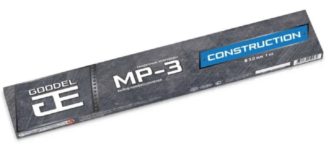 Электроды GOODEL МР-3 ф 3,0 мм CONSTRUCTION (2,5 кг) 0004303GC25