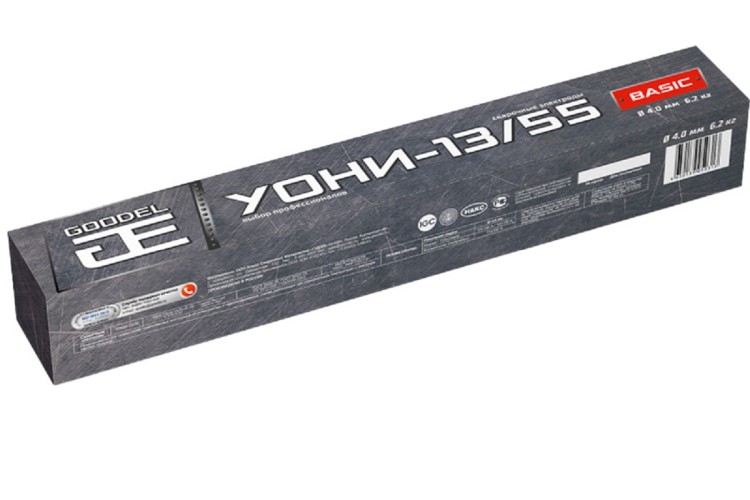 Электроды GOODEL УОНИ-13/55 ф 4,0 мм BASIC (6,2 кг) 0005404GC62