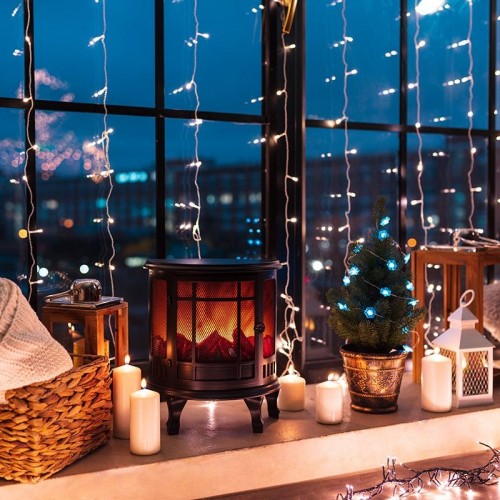 Электрокамин Neon-Night Винтаж с эффектом живого огня 30х16х35,5 см 511-032 - изображение 3