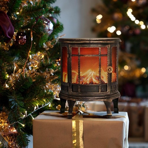 Электрокамин Neon-Night Винтаж мини с эффектом живого огня 24,8х12,7х30 см, бронзовый 511-023 - изображение 2