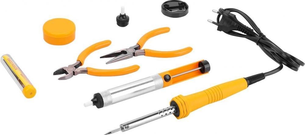 Электропаяльник DEKO SI07 набор для пайки 8 предметов 065-0567 - изображение 2