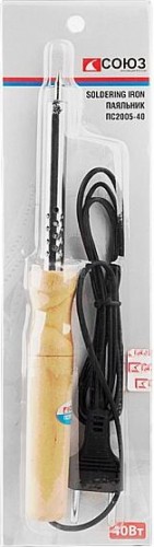 Электропаяльник СОЮЗ ПС2005-40 деревянная ручка - изображение 3