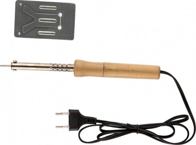 Электропаяльник Sparta 30 Вт, 220 В с ручкой из дерева 913101