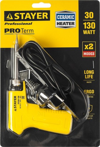Электропаяльник STAYER PROTerm с пистолетной рукояткой 55308-130 - изображение 4