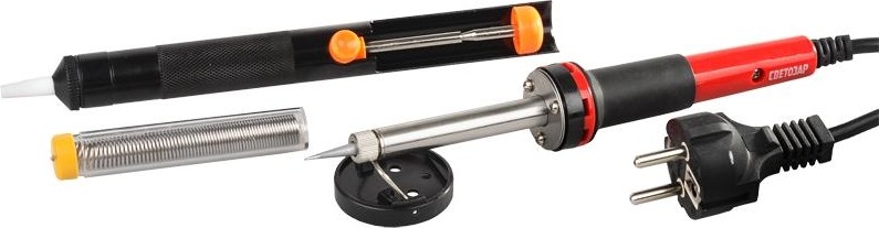 Электропаяльник в наборе СВЕТОЗАР 4 предмета SV-55316-30-H4 SV-55316-30-H4