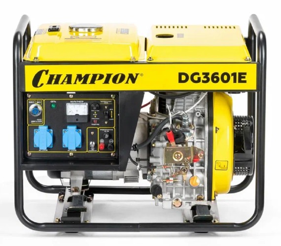 Электростанция дизельная с воздушным охлаждением CHAMPION DG3601E