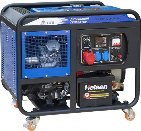 Электростанция дизельная с воздушным охлаждением ТСС SDG12000 EH3A открытая 100058 - изображение 4