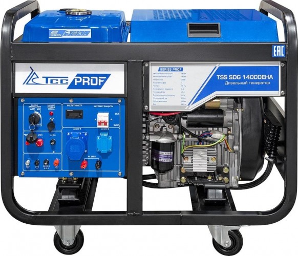 Электростанция дизельная с воздушным охлаждением ТСС SDG14000 EHA открытая 100039 - изображение 2