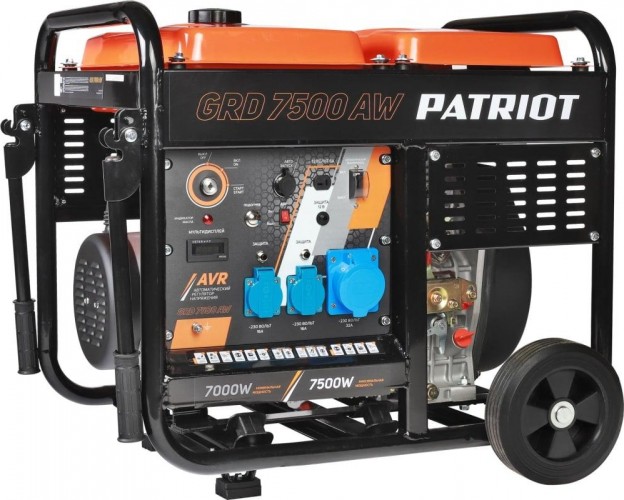 Электростанция дизельная с воздушным охлаждением PATRIOT GRD 7500AW 472702275