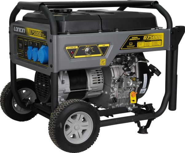 Электростанция дизельная с воздушным охлаждением LONCIN LCD7500D открытая 00-00154152