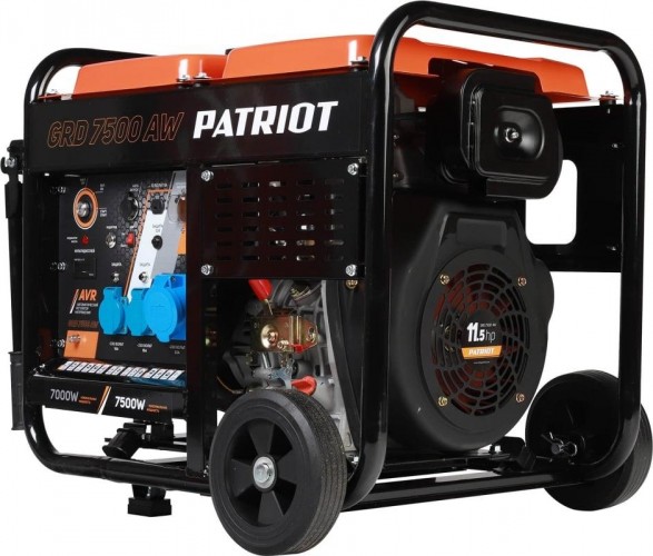 Электростанция дизельная с воздушным охлаждением PATRIOT GRD 7500AW 472702275 - изображение 2