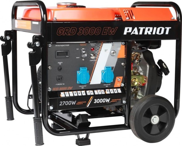 Электростанция дизельная с воздушным охлаждением PATRIOT GRD 3000EW 472702235
