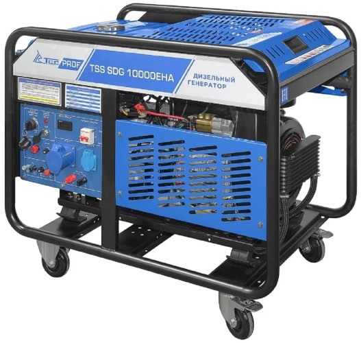 Электростанция дизельная с воздушным охлаждением ТСС SDG10000 EHA открытая 100137 - изображение 2