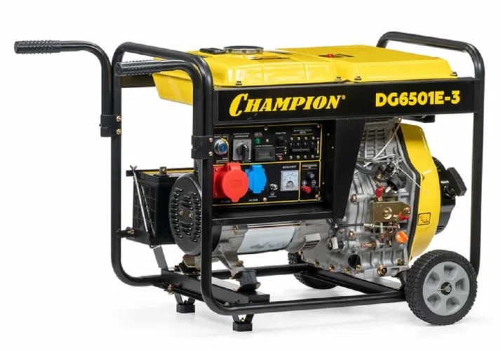 Электростанция дизельная с воздушным охлаждением CHAMPION DG6501E-3 - изображение 2