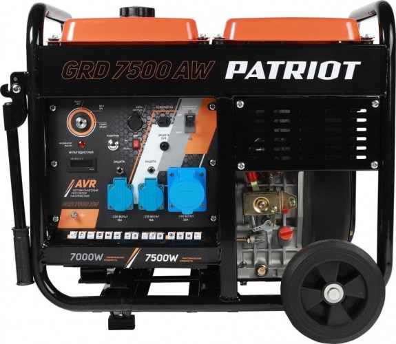 Электростанция дизельная с воздушным охлаждением PATRIOT GRD 7500AW 472702275 - изображение 3
