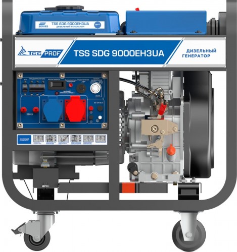 Электростанция дизельная с воздушным охлаждением ТСС SDG 9000 EH3UA открытая 100036 - изображение 2