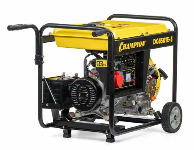 Электростанция дизельная с воздушным охлаждением CHAMPION DG6501E-3 - изображение 3