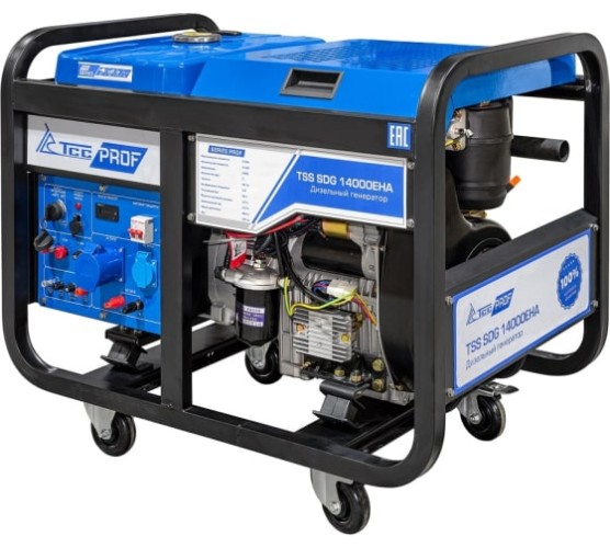 Электростанция дизельная с воздушным охлаждением ТСС SDG14000 EHA открытая 100139 - изображение 3